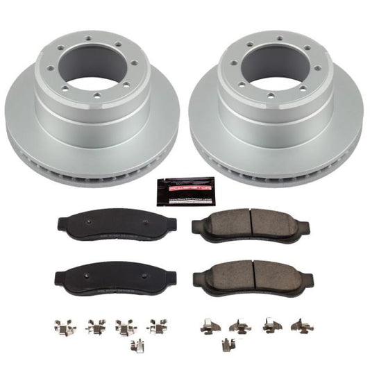 Power Stop 10-12 Ford F-350 Super Duty Rear Z17 Evolution Geomet Coated Brake Kit