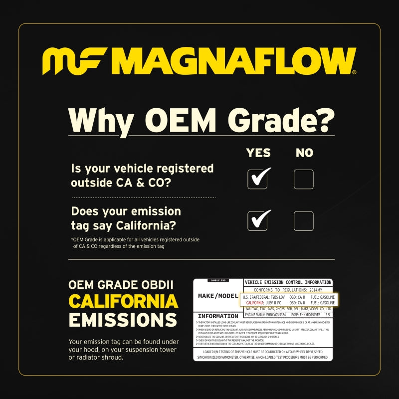 MagnaFlow Universal Catalytic Converter 5.00 C/A 2.5 Spun OEM