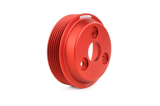 PERRIN 22-25 Subaru WRX / 21-25 Crosstrek / 20-25 LGT/OBXT/FXT Lightweight Water Pump Pulley - Red
