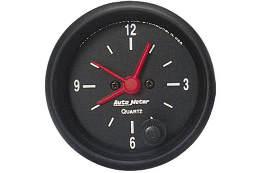 AutoMeter - 2-1/16" Clock - 12-Hour Z-SERIES