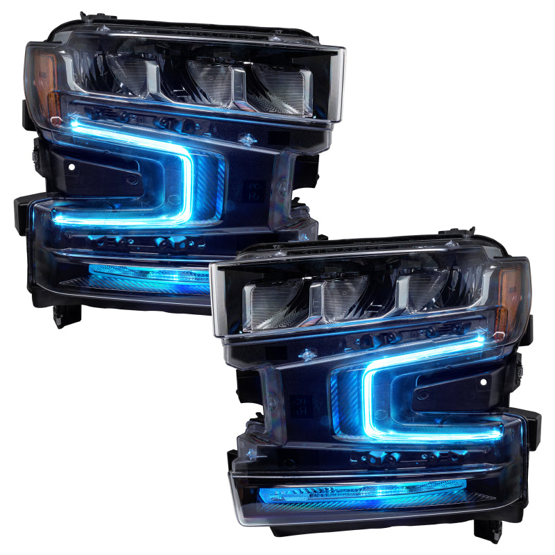 Oracle 19-21 Chevy Silverado 1500 RGB+W Headlight DRL Kit - ColorSHIFT w/ BC1 Controller