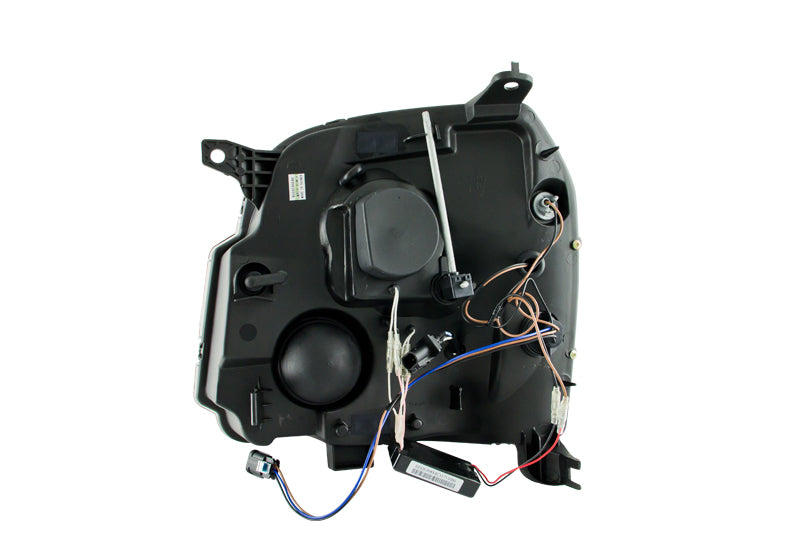 ANZO 2007-2014 GMC Yukon Projector Headlights w/ Halo Black (CCFL)