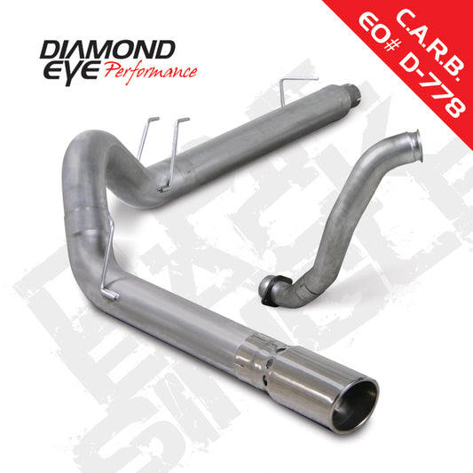 Diamond Eye KIT 5in DPF-BACK w/ DP SGL AL 08-10 Ford 6.4L Powerstroke F250/F350