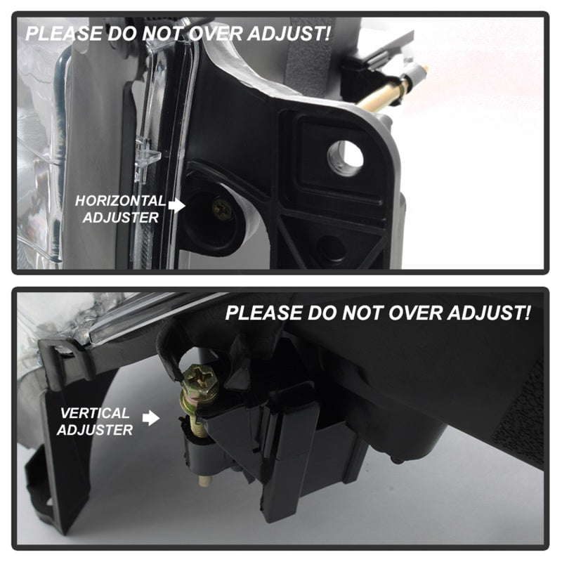 xTune Dodge Ram 1500 02-05 Amber Crystal Headlights Chrome HD-JH-DR02-AM-C