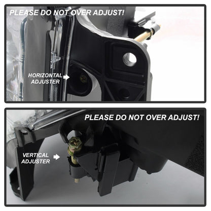 xTune Dodge Ram 1500 02-05 Amber Crystal Headlights Chrome HD-JH-DR02-AM-C