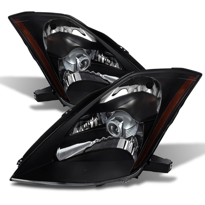 xTune Nissan 350Z 03-05 Crystal Headlights Xenon/Hid Model Only Black HD-JH-N350Z-HID-BK