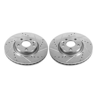 Power Stop 12-15 Land Rover Range Rover Evoque Front Evolution Drilled & Slotted Rotors - Pair