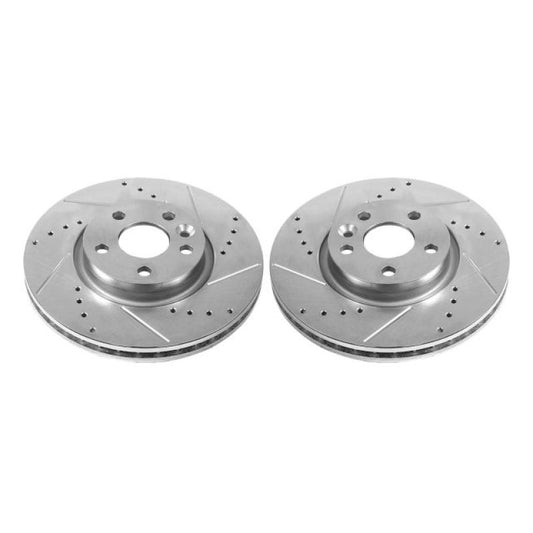 Power Stop 12-15 Land Rover Range Rover Evoque Front Evolution Drilled & Slotted Rotors - Pair