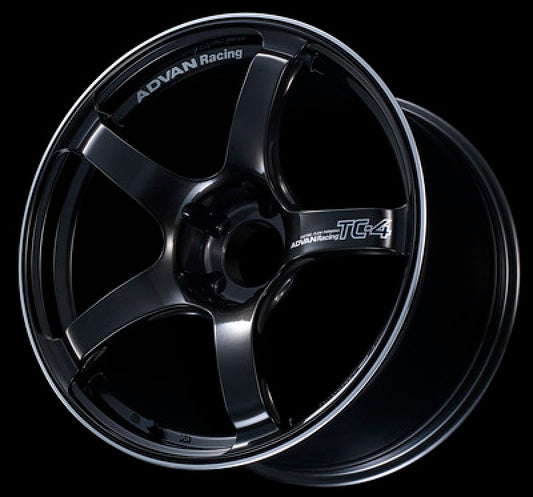 Advan TC4 16x5.5 +38 4x100 Black Gunmetallic and Ring Wheel
