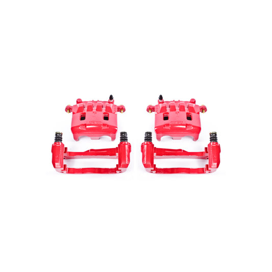 Power Stop 05-06 Saab 9-2X Front Red Calipers w/Brackets - Pair