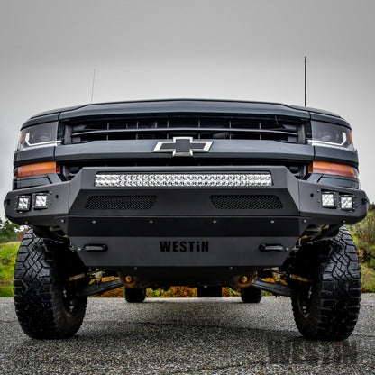 Westin 16-19 Chevy/GMC Silverado/Sierra 1500 Pro-Mod Front Bumper - Textured Black