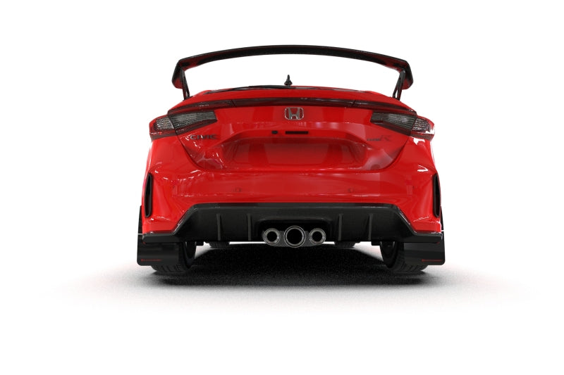 Rally Armor 23-26 Honda Civic Type R Red Mud Flap Black Logo