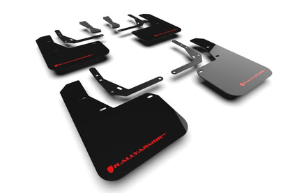 Rally Armor 24-25 Hyundai Kona N Line Black UR Mud Flap - Red Logo