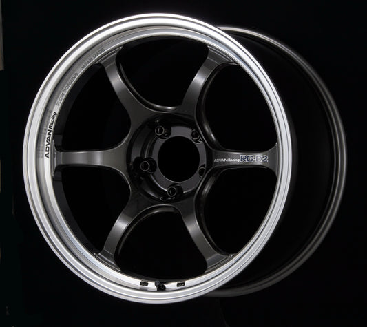 Advan RG-D2 18x9.5 +22 5x114.3 Machining and Black Gunmetallic Wheel