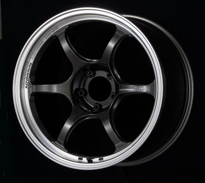 Advan RG-D2 18x7.5 +47 5x114.3 Machining and Black Gunmetallic Wheel