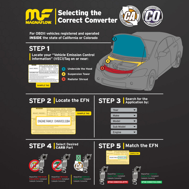 Magnaflow 04-09 Nissan Quest 3.5L Direct Fit Converter