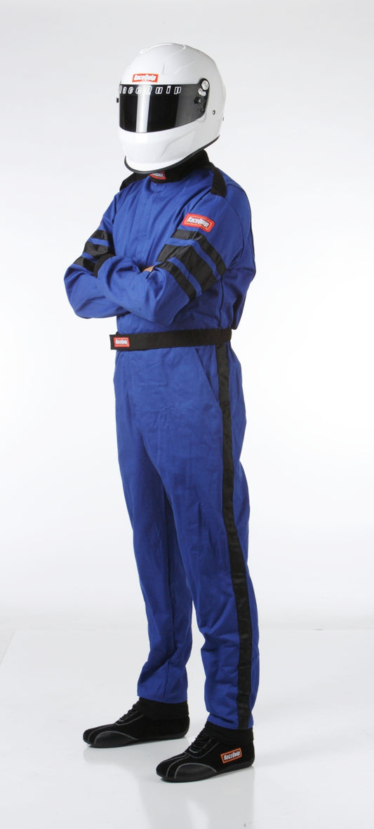 RaceQuip Blue SFI-1 1-L Suit - Medium