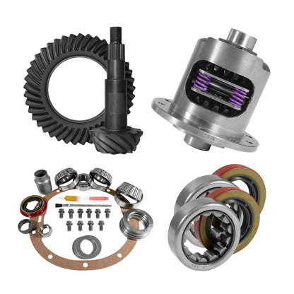 Yukon Gear 8.2in GM 3.08 Rear Ring & Pinion Install Kit 28 Spline Positraction 2.25in Axle Bearings