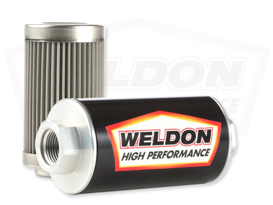 Weldon Racing - -12 ORB 10 Micron Stainless Filter Assembly
