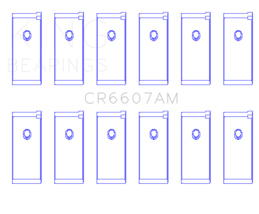 King Engine Bearings Datsun L28 Connecting Rod Bearing Set - Size STD
