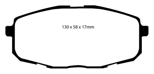 EBC 09-12 Hyundai Elantra 2.0 Touring Ultimax2 Front Brake Pads