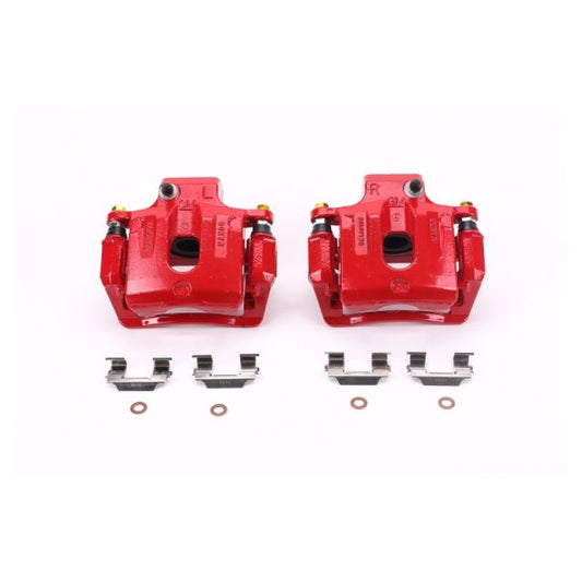Power Stop 08-16 Buick Enclave Rear Red Calipers w/Brackets - Pair