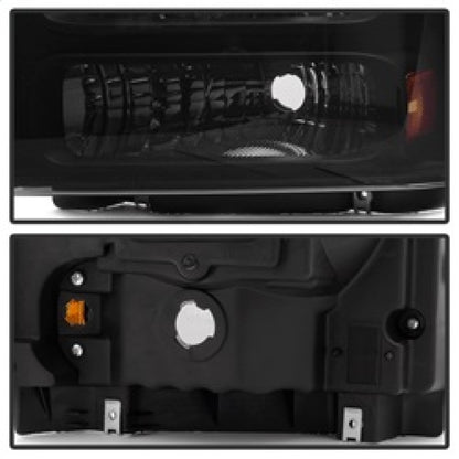 xTune Ford F250 F350 F450 Superduty Excursion 99-04 Headlights Black Smoked HD-JH-FF25099-HA-BSM