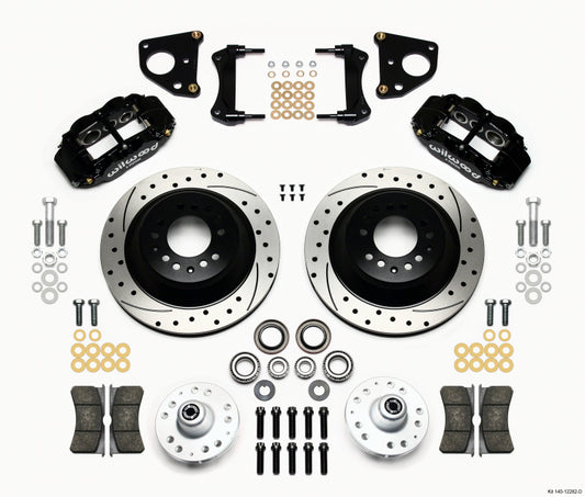 Wilwood Narrow Superlite 6R Front Hub & 1PC Rtr Kit 12.88in Drilled 62-72 CDP B & E Body-Drum