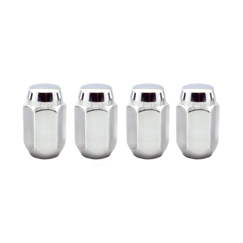 McGard Hex Lug Nut (Cone Seat) 7/16-20 / 13/16 Hex / 1.5in. Length (4-Pack) - Chrome