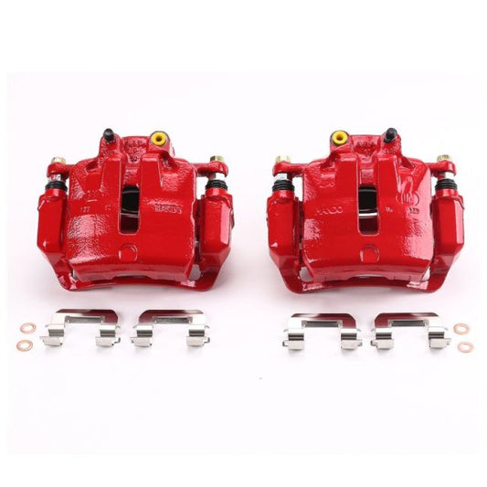 Power Stop 12-16 Buick LaCrosse Front Red Calipers w/Brackets - Pair