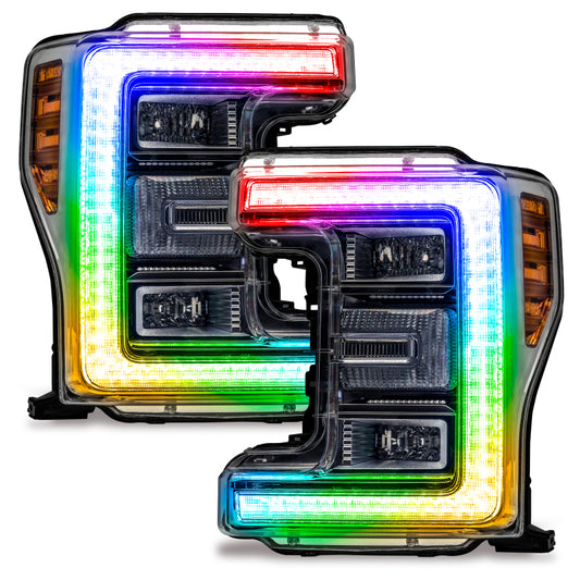 Oracle 17-19 Ford F-250/F-350 Superduty Headlight DRL  Kit - ColorSHIFT w/o Controller
