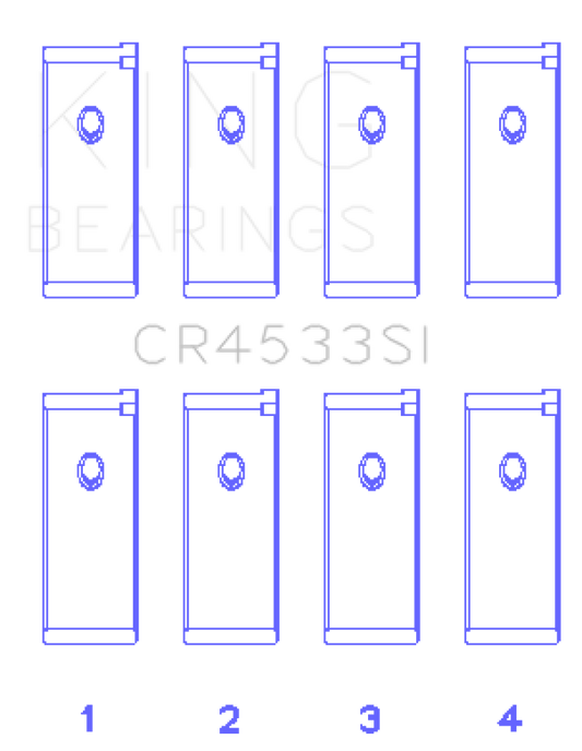 King Engine Bearings Nissan QR25DE DOHC 16 Valves (Size +0.25) Rod Bearing Set