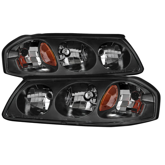 Xtune Chevrolet Impala 00-04 OEM Headlamps Black HD-JH-CIM00-AM-BK