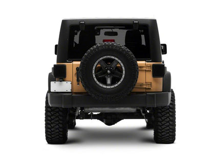 Raxiom 07-18 Jeep Wrangler JK Axial Series Carver LED Tail Lights- Black Housing (Smoked Lens)