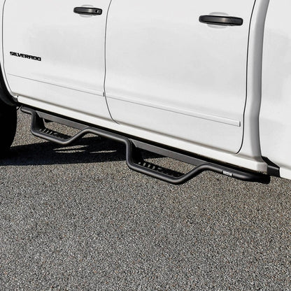 Westin 14-18 Chevrolet Silverado/GMC Sierra Crew Cab Outlaw Nerf Step Bars (Excl. Diesel) -Text. Blk