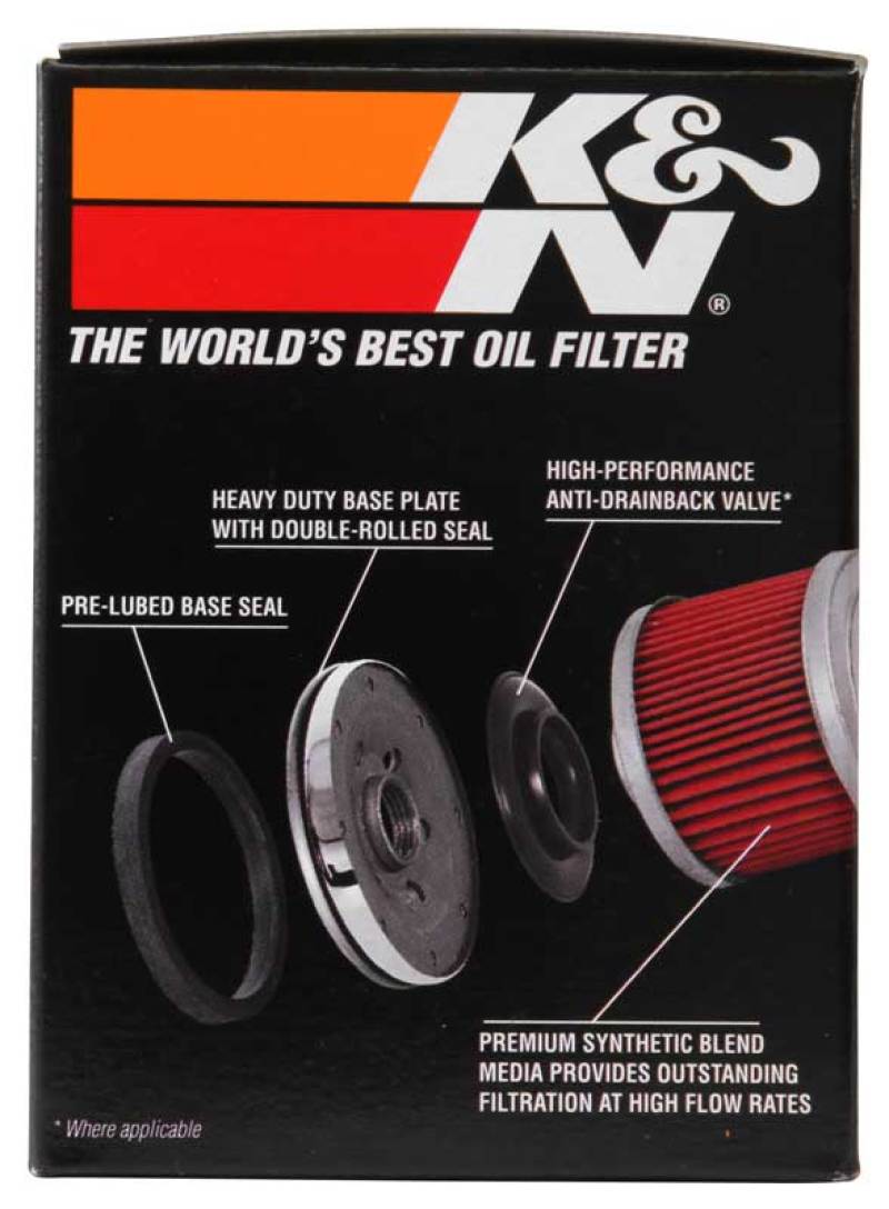 K&N Harley-Davidson 3in OD x 4.063in H Oil Filter