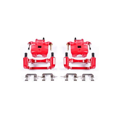 Power Stop 02-04 Infiniti I35 Front Red Calipers w/Brackets - Pair