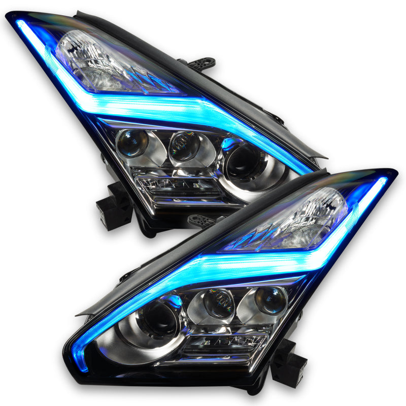 Oracle 1521 Nissan GTR RGB+W (Lightning Bolt) Headlight DRL Upgrade Kit ColorSHIFT 2