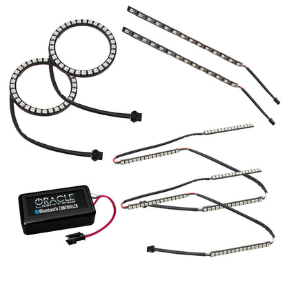 Oracle 15-17 Ford Mustang V6/GT/Shelby Dynamic DRL  w/ Halo Kit - ColorSHIFT - Dynamic