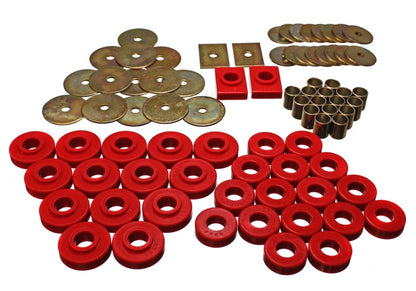 Energy Suspension GM Body Mount Set - Red