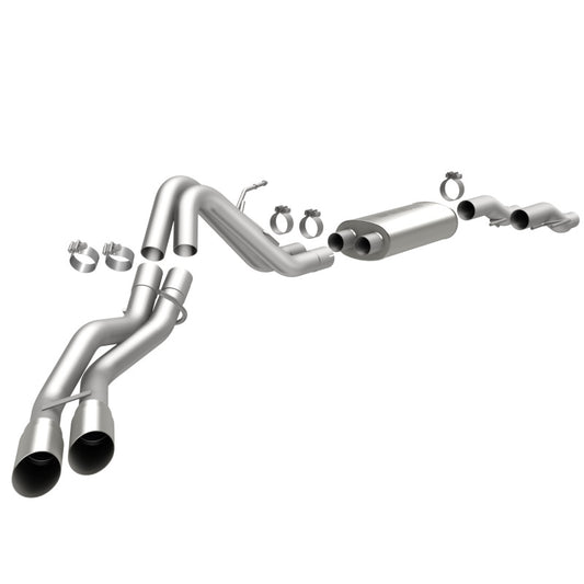 MagnaFlow 11 Ford F-150 3.7L/5.0L/6.2L SS Catback Exhaust Dual Same Side Exit w/ 3.5in SS Tips