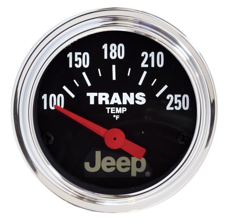 Autometer Jeep 52.4mm Short Sweep Electronic 100-250 Def F Transmission Temperature Gauge