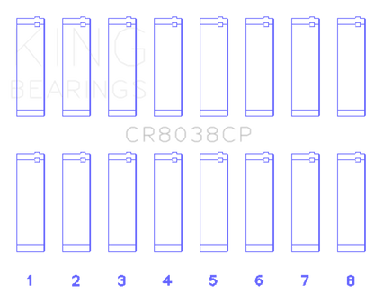 King Engine Bearings 03-09 Ford Powerstroke V8 6.0L Diesel (Size +.25mm) Connecting Rod Bearing Set