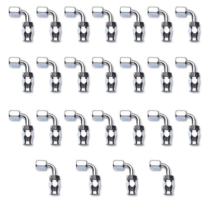 Russell Performance -10 AN Endura PowerFlex Power Steering 90 Degree Hose Ends(25 pcs.)