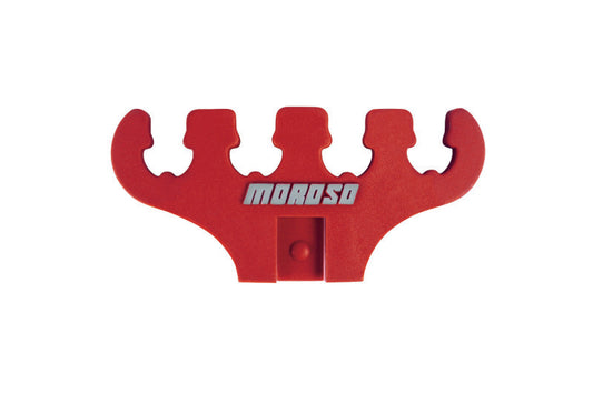 Moroso Wire Loom - 7-9mm - 4 Hole - Red - 2 Per Card
