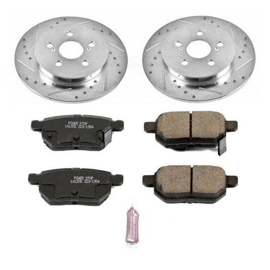 Power Stop 09-10 Pontiac Vibe Rear Z23 Evolution Sport Brake Kit