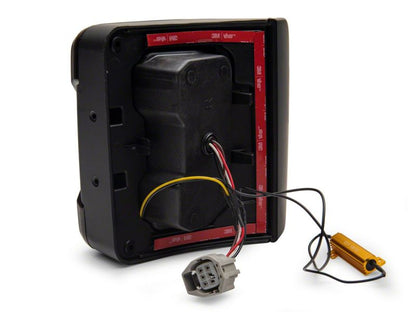 Raxiom 07-18 Jeep Wrangler JK Axial Series Carver LED Tail Lights- Black Housing (Smoked Lens)