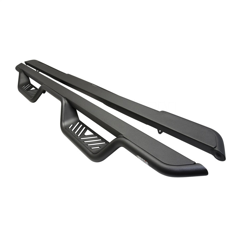 Westin 14-18 Chevrolet Silverado/GMC Sierra Crew Cab Outlaw Nerf Step Bars (Excl. Diesel) -Text. Blk