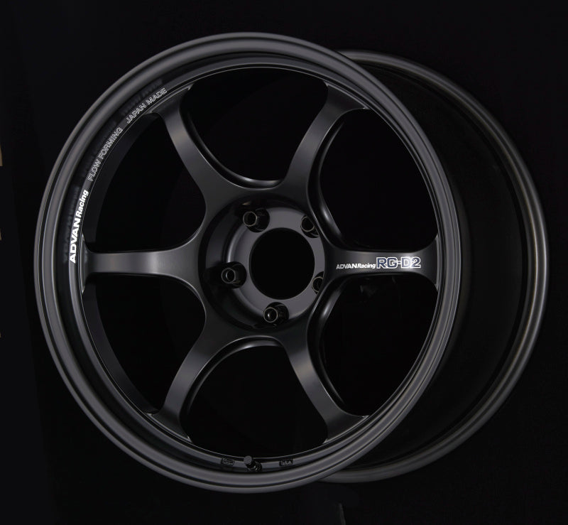 Advan RG-D2 17x7.0 +42 4x100 Semi Gloss Black Wheel