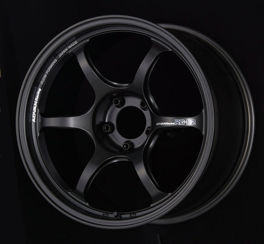 Advan RG-D2 18x8.5 +45 5x114.3 Semi Gloss Black Wheel